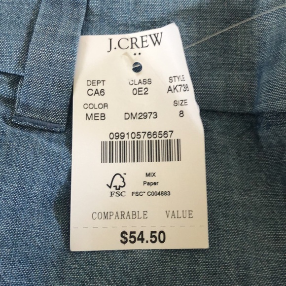 J.Crew denim colored shorts NWT - Picture 3 of 4